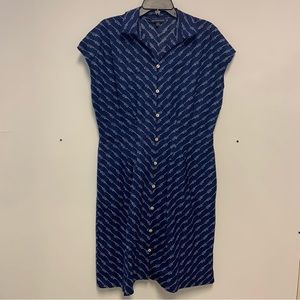 Brooks Brothers Sailor Inspired Button Down Dress
